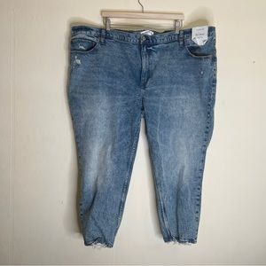 NEW Abercrombie & Fitch The Mom High Rise Jeans - Plus Size 37/24s